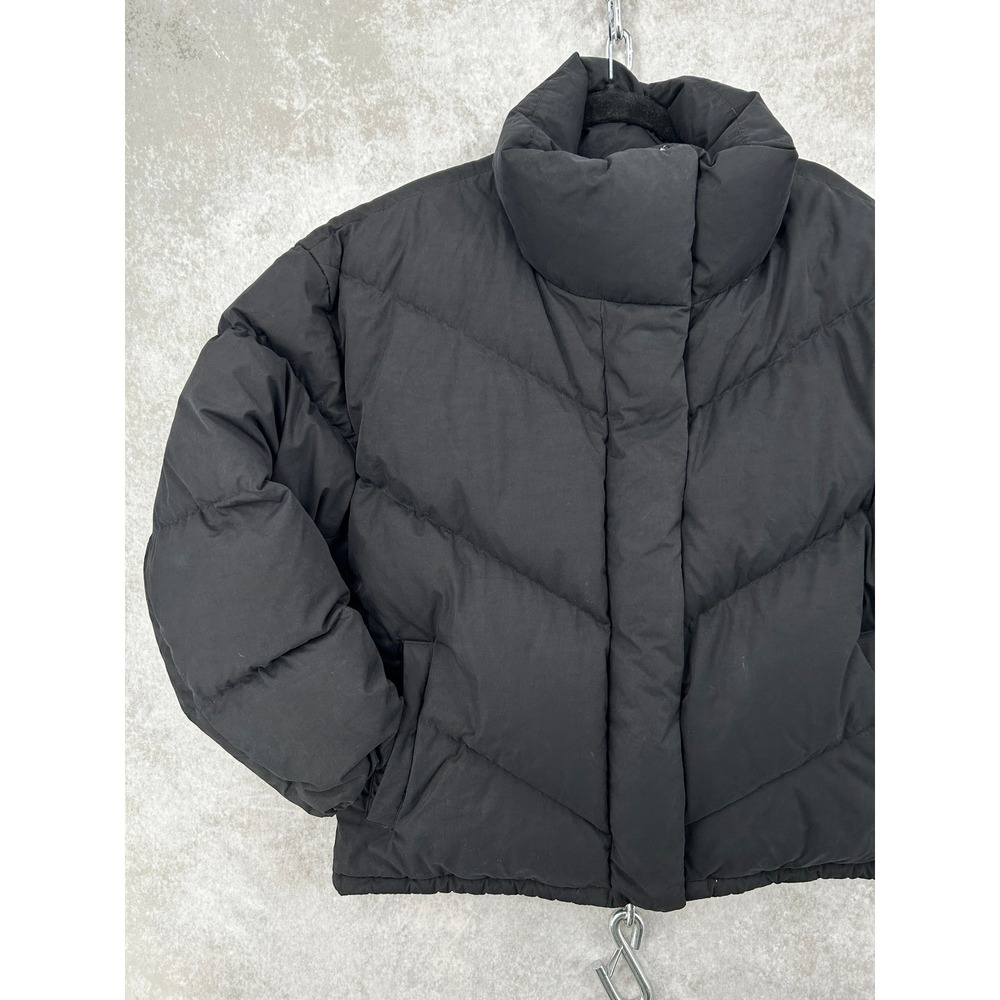 Wilfred The Cloud Puff Jacket Black 700+ Fill Down Puffer Coat Womens Large